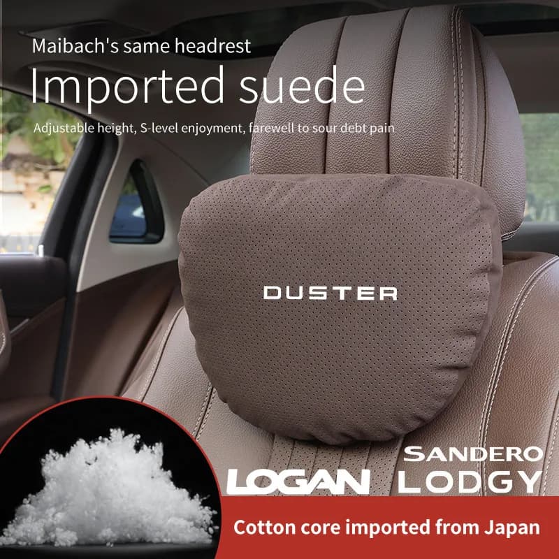 For Dacia Duster Lodgy Logan Samdero Auto Headrest Neck Support Seat Lumbar Cushion Soft Neck Pillow Car Interior Accessories