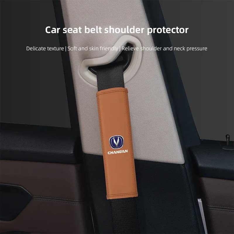 Auto Seatbelt Harness Shoulder Comfort Guard Safety Strap Sleeve Protector Suitable for Changan Karvaan Eado CS35 Alsvin