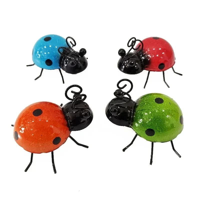 Outdoor decoration, seven-star ladybugs, wrought iron ornaments, beetle toys, playground gardens, lawn gardens