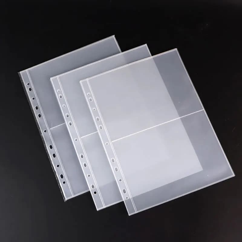 A4 Binder Pages 2/4 Pocket Double Sided for Postcards Photocard Photo Album Sleeves 4x6 10x15 Acid Free Kpop Binder Refill Sheet