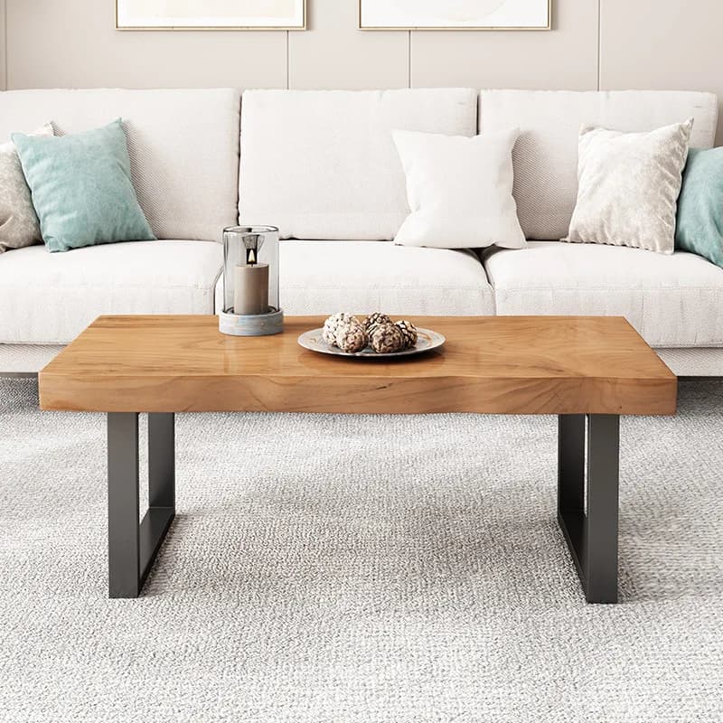LH Dining Rectangular Solid Wood Tea Table for Home Use High Coffee Table Dual-purpose Dining Table