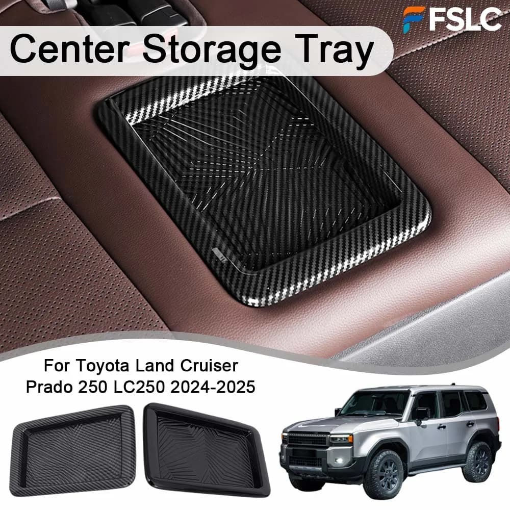 Car Decoration Center Storage Tray For Toyota Land Cruiser Prado 250 LC250 2024-2025 Car Upgrade Protective Cover