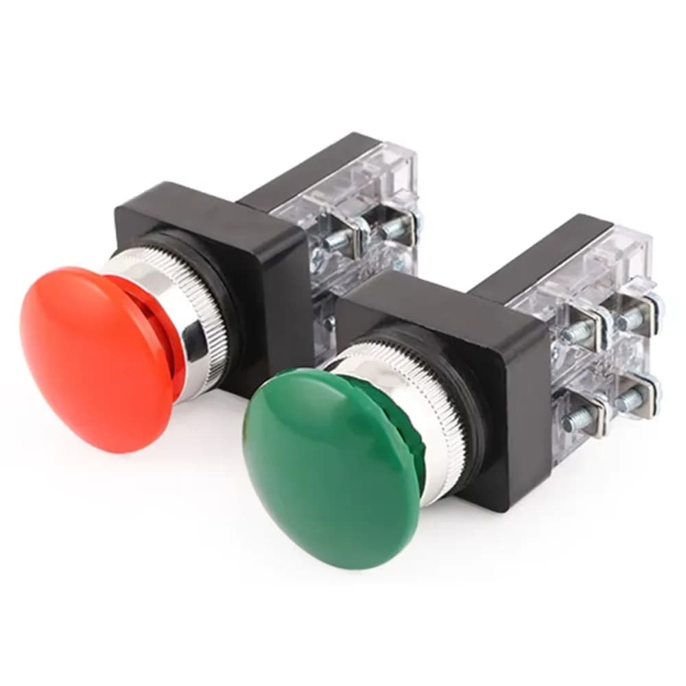 Botón  cabeza  seta TBM-30 mb-30 botón  control rojo ver apertura l interruptor 25mm