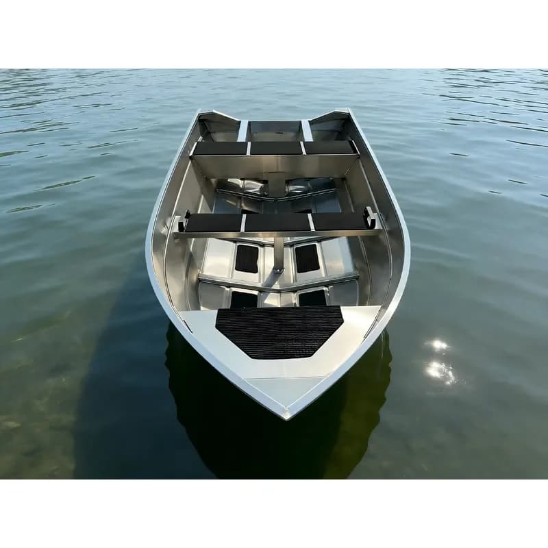4.2m Aluminum Boat Fully Welded Lightweight Fishing Boat for River Lake and Nearshore