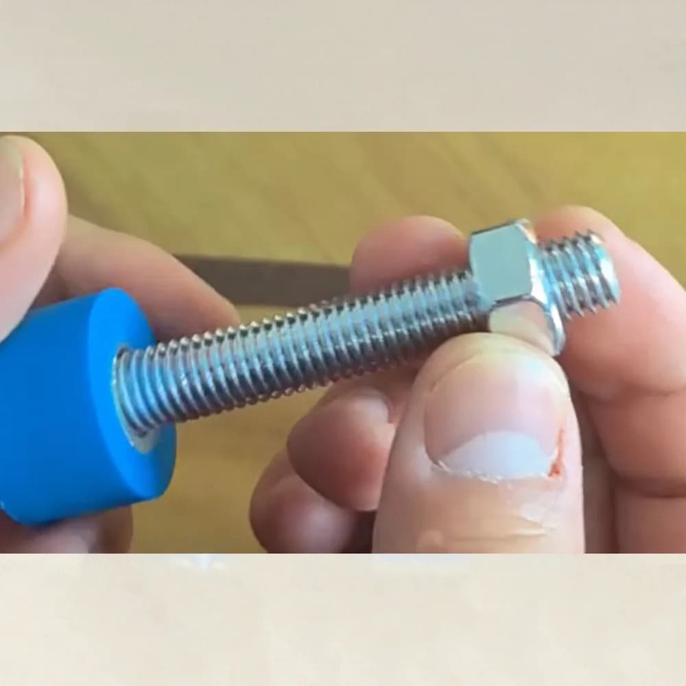 M5 M6 M8 M10 Hex Socket 304 Stainless Steel Polyurethane 90A Anti-Collision Wear Resistant Buffer Screw L 10/15/20/25/30/40/60mm