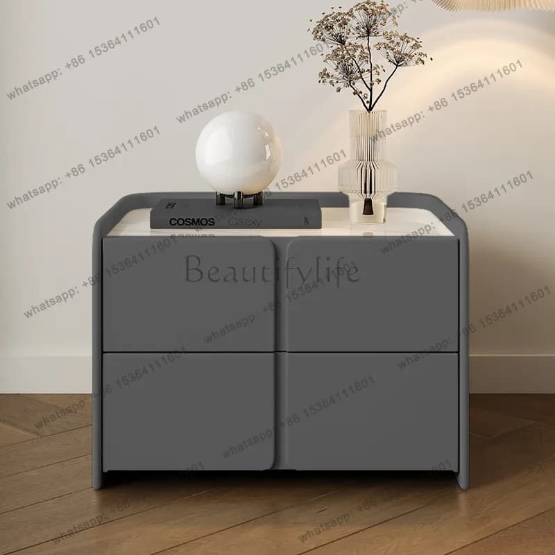 FG Creative Versatile Bedside Tables Italian Aesthetic Luxury Elegant Nightstands Unique Design Szafka Nocna Bedroom Furniture