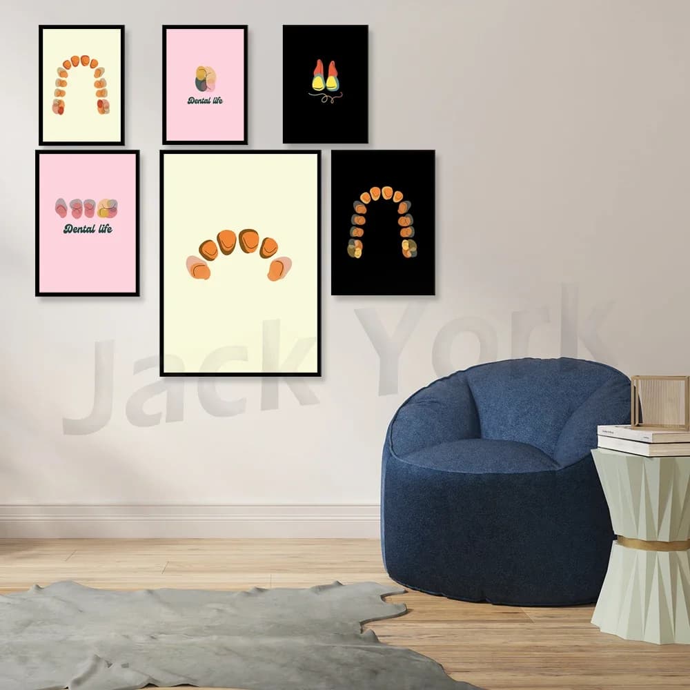 Teeth Image | Teeth | Wall Prints | Posters | Dentist Office Decoration