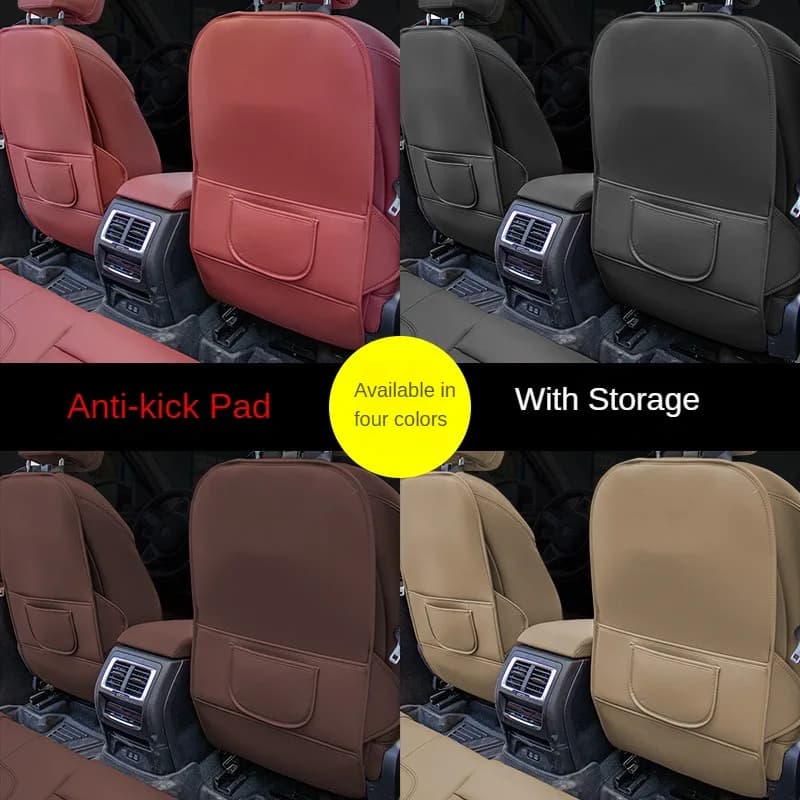 Car Seat Back Protector Cover For Children Universal Auto Backseat Anti Kick Pad Waterproof Kick Mat Backrest Protective Pad