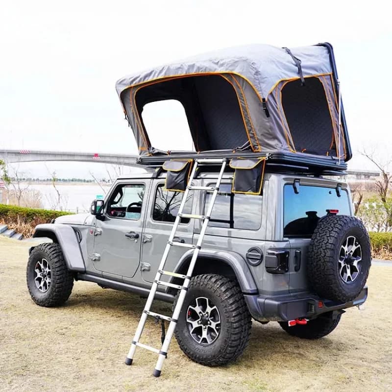 Hot Sale Clamshell 2-3 Person 4x4 Triangle Roof Top Tent for  wrangler