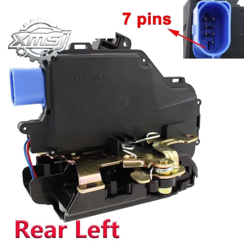 Actuador de cerradura de puerta trasera izquierda, Mecanismo Central 3D4839015A 7L0839015D para VW Touran Caddy Jetta Golf 5 V S