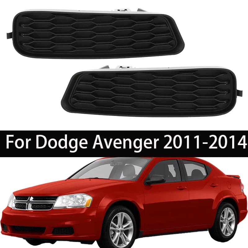 Car Front Fog Light Lamp Cover Trim Fog Driving Light Cover Grille For Dodge Avenger 2011-2014 68081996AA 68081997AA