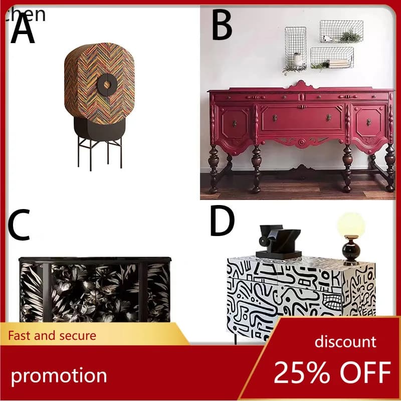 HXL Living Room Sideboard Cabinet Living Room Solid Wood Chest of Drawers Home Cabinet