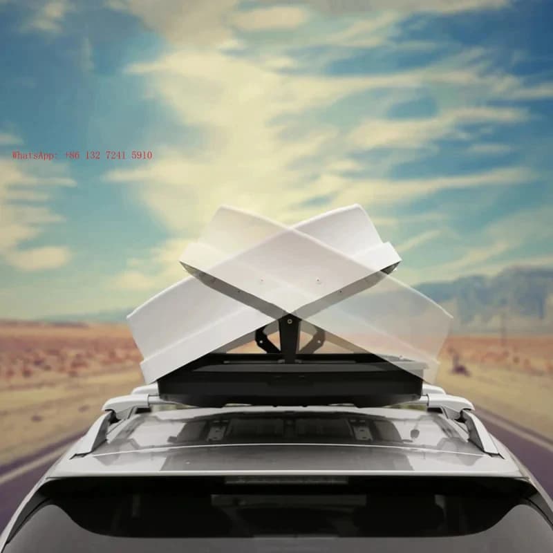 Hongsheng Products Durable 600L Roof Top Cer ABS Material Waterproof Wear Resnt Vehicle Storage
