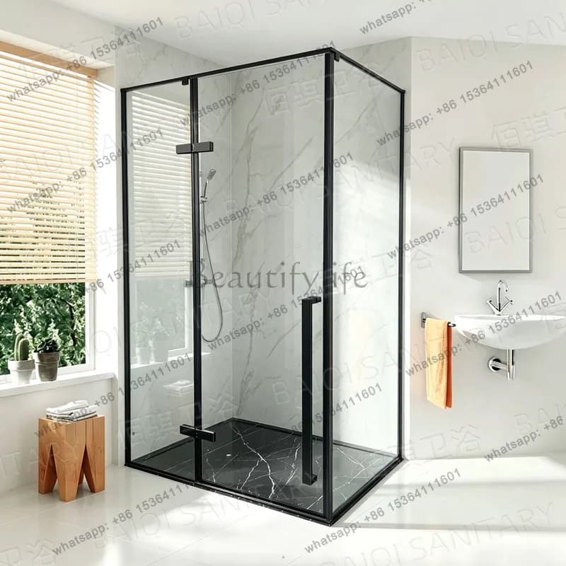 Simple shower room Modern rectangular wet and dry separation hotel hotel homestay bathroom