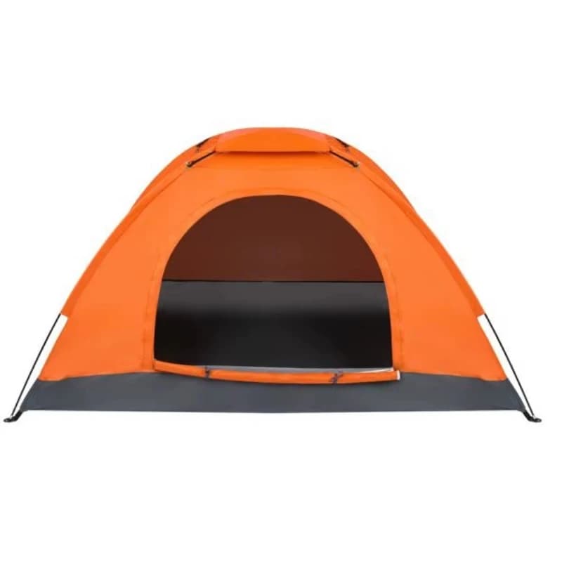Orange 1-2 people with automatic assembly dome tent 1000-1500 mm waterproof polyester outdoor camping hiking