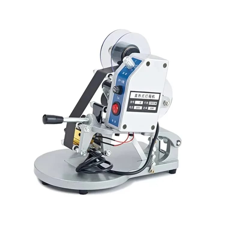 Small Handheld Manual Dy8 Ribbon Date and Bar Coding Machine