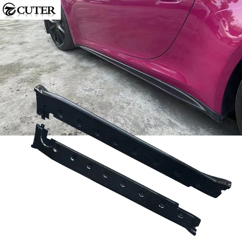 911 992 GT3 Style Dry Carbon Fiber Side Skirts for Porsche 911 992 Carrera Car Body Kit