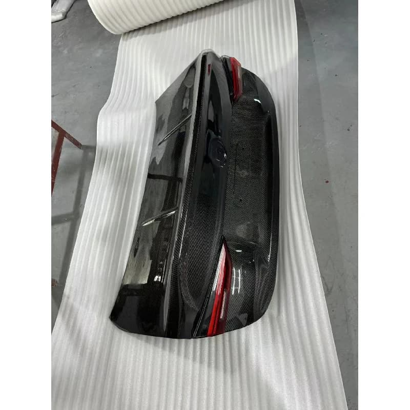 Good Fitment CSL Style Dry Carbon Fiber Trunk Lid Cover for  4 Series G22 G82 M4 2020+ Car Replacement Rear Trunk Lid