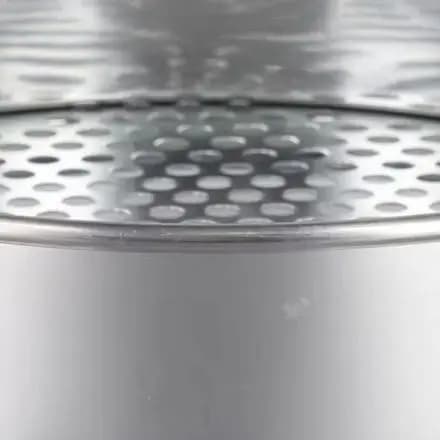 Metal Home Garden Plants Riddle Soil Sieve, Silver Color, 6mm/7mm/12mm Hole Size, Effective Coarse Material Separation