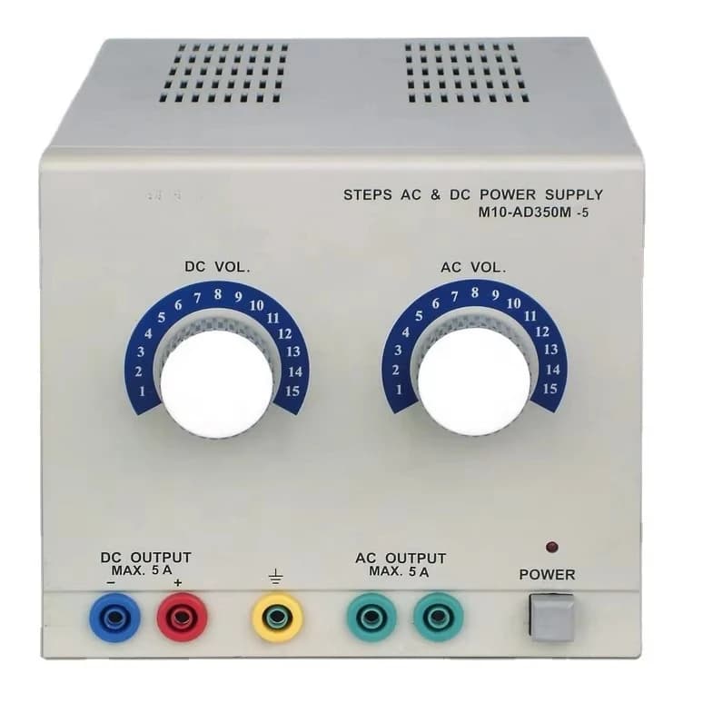 MCP M10-AD350M - STEPS 1V, 2V, 3V, 9V, 12V, 15V 5A 10A AC DC POWER SUPPLY