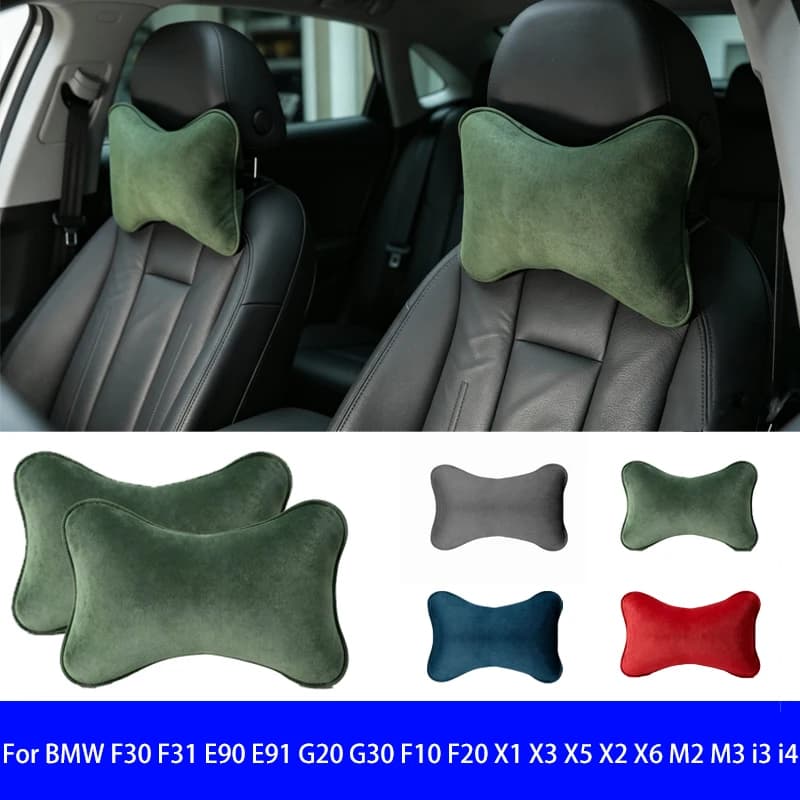 For BMW F30 F31 E90 E91 G20 G30 F10 F20 X1 X3 X5 X2 X6 M2 M3 i3 i4 Car Seat Headrests Memory Cotton Neck Protection Pad