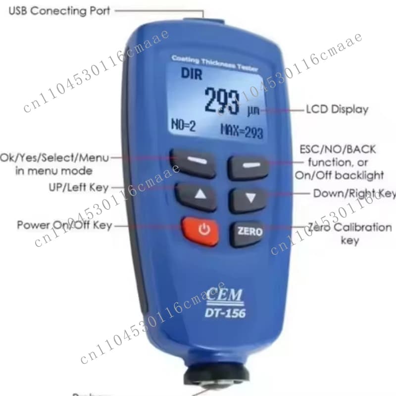 2026 new DT-156 USB Digital Paint Coating Thickness Gauge Tester Meter