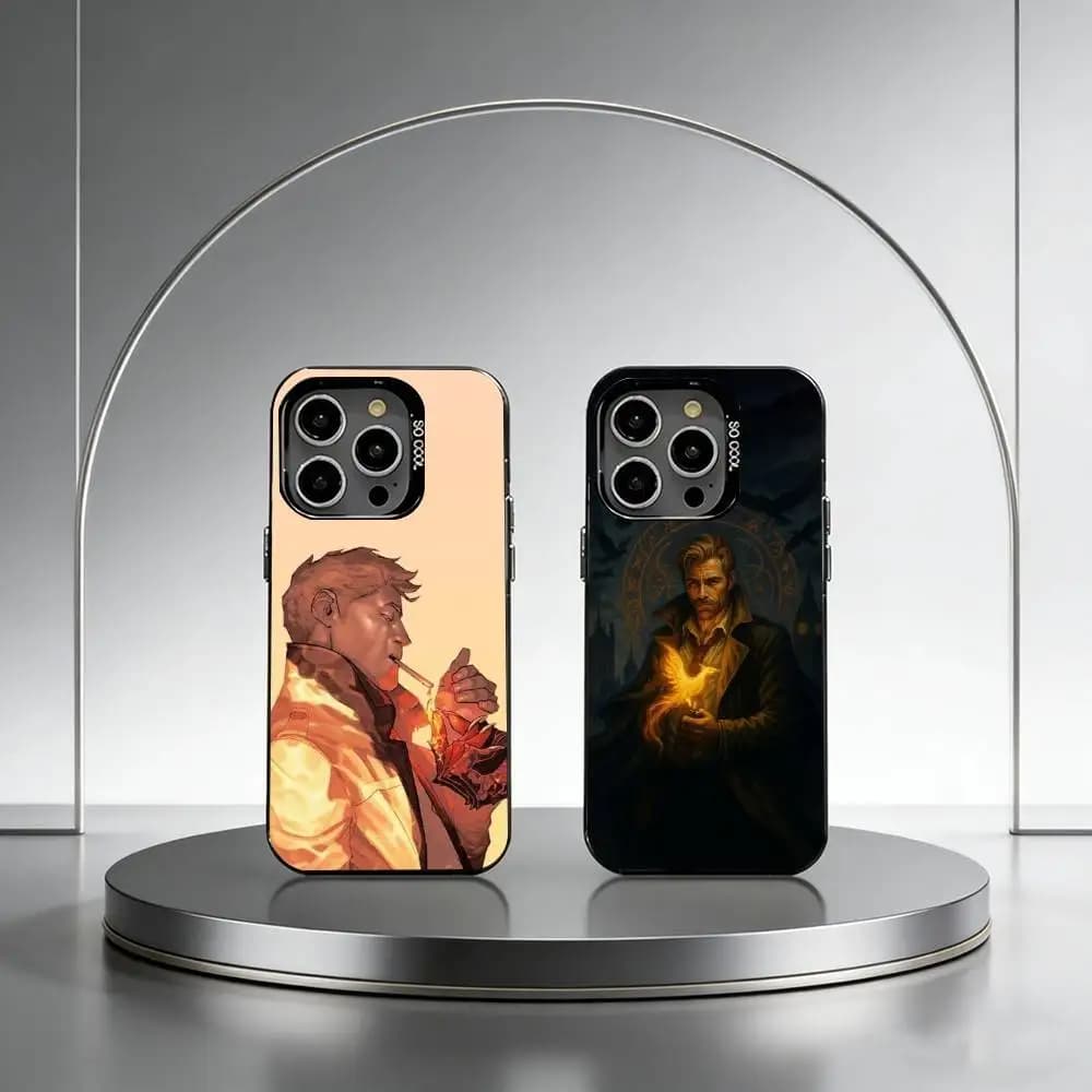 C-Constantine Anime Movie Phone Case For iPhone 17,16,15,14,13,12,11 Plus,Pro Max,XS,Colorful Silver Phone case Funda Cover