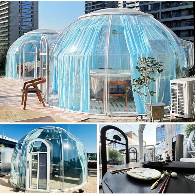 Star Room Bubble House Restaurant Scenic Spot Customized Transparent Balcony Terrace Ideal for Heat Insulation