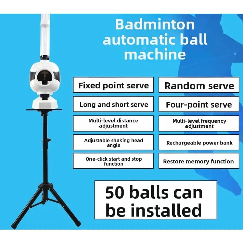 Badminton automatic serve machine household, high school entrance examination sports training serve device y