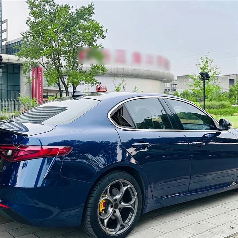 Rear Window Shutter Cover Trim For Alfa Romeo Juliet Giulia 2015-2024 Window Louver Side Vent Trim Accessories