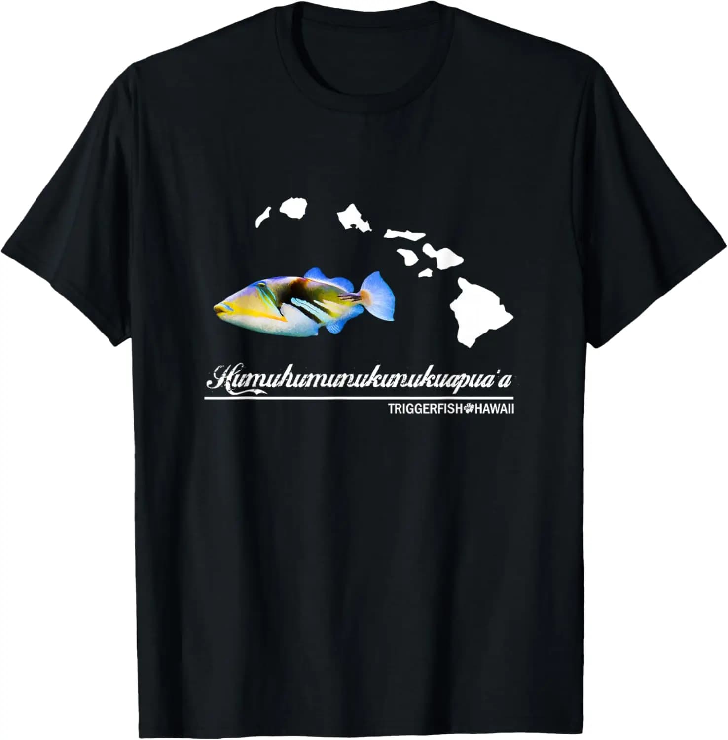 Humuhumunukunukuapua'a Triggerfish Hawaii Holiday T-Shirt 100% Cotton O-Neck Short Sleeve Summer Casual Mens T-shirt Streetwear