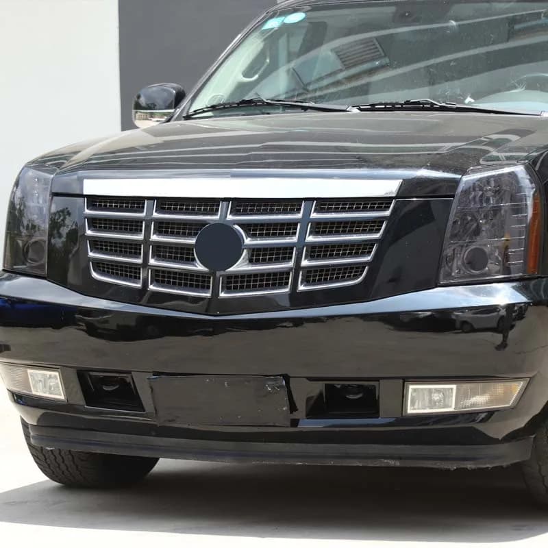 Suetlcoity For Cadillac Escalade 2007-2014 TPU Black Car Front Headlights Turn signal Decorative Film Sticker Car Accessories