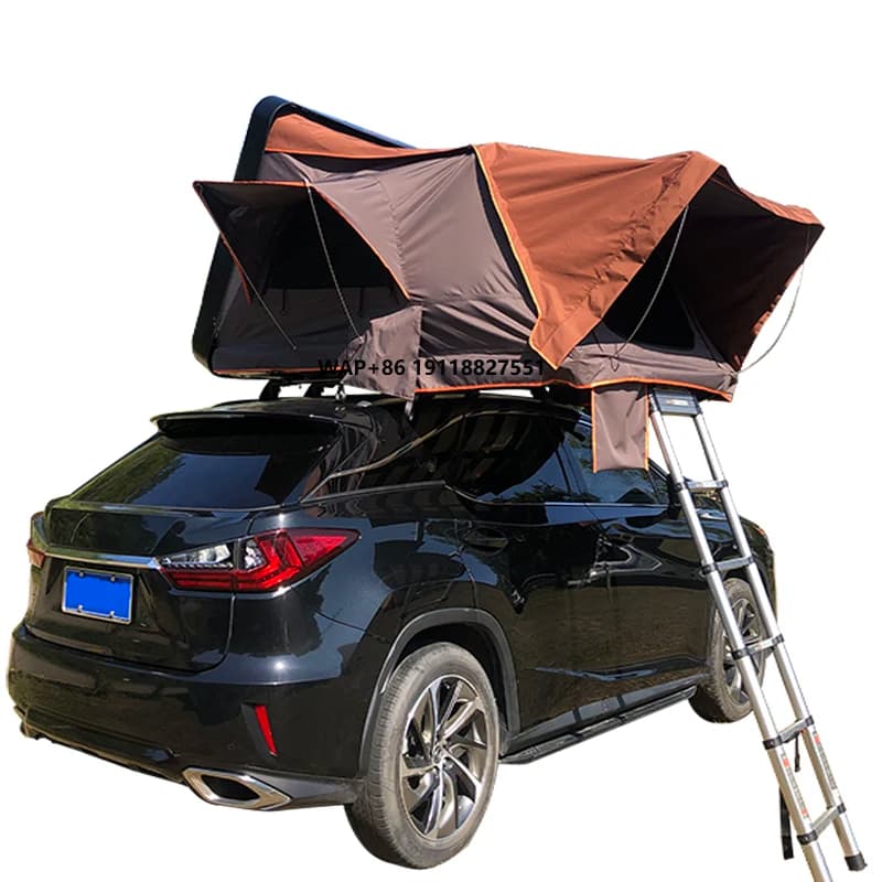 ABS Waterproof Hard Shell Rooftop Tent - OEM ODM Customizable Logo for 4x4 Overland Camping Off-Road SUV Car Roof Tent