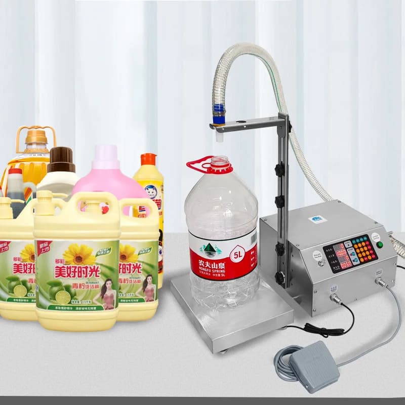 Best Price 17L/Min Oil Honey And Bottled Water Liquid Filling Machine Weigh Fill Machine Semi Automatic Filling Machines