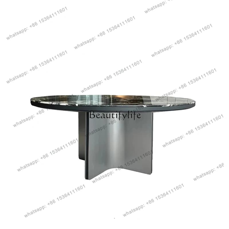 56*parts and accessories*Italian high-end designer villa marble modern light luxury dining table