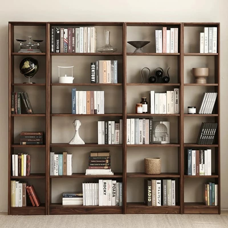 LMM solid wood storage for study, living room, solid wood display cabinet, and bookshelf