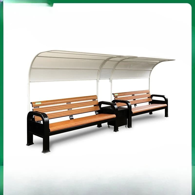 Sports field leisure outdoor pedestrian street aluminum alloy wood grain basketball court park school rust-proof open-air public
