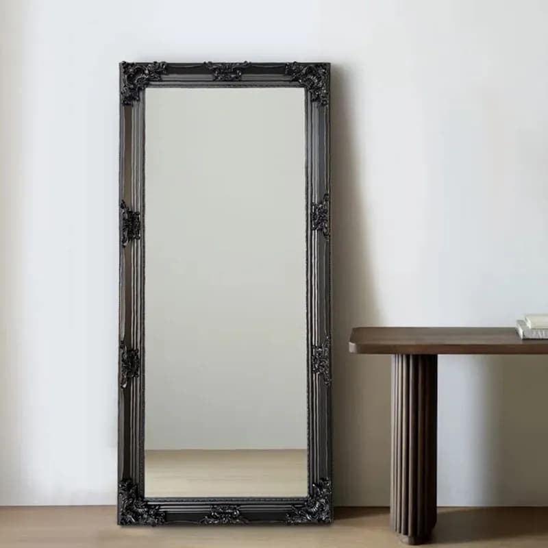 Square Moving Mirror Living Room Modern Standing Girls Bedroom Floor Funky Bathroom Luxury Mirror Long Espelhos Home Products