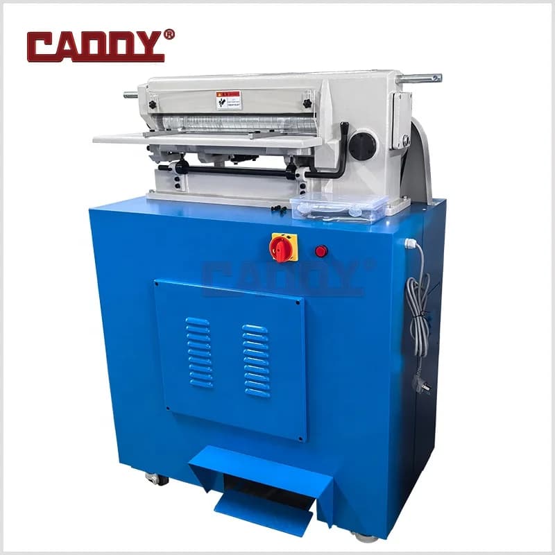 16" Multi-Strip Leather Cutting Machine Slitting Machine Adjustable Width Precision Slitting