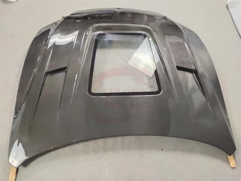 High quality Carbon Fiber Levante Transparent Hood ForMaserati Levante 2016-2021