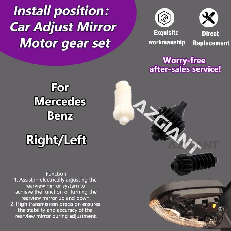 For Mercedes Benz R-Class  R320 R350 R500 AMG R63/SL500/SL55 AMG /SL600  Car Power Side View Mirror adjust Parts inner gears