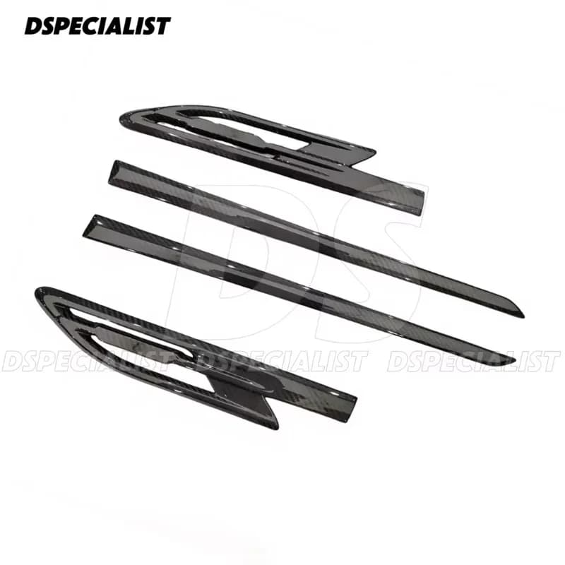 MSY Style Dry Carbon Fiber Fender Vent Trim for Bentley Bentayga 2021-2025 Side Wing Air Outlet Decor Cover