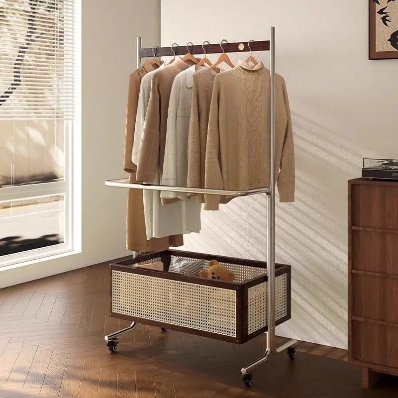 Hallway Coat Rack Children'S Floor Wheels Cheap Elegant Room Boutique Sticker Coat Rack Drying Mueble Para Ropa Furniture Home