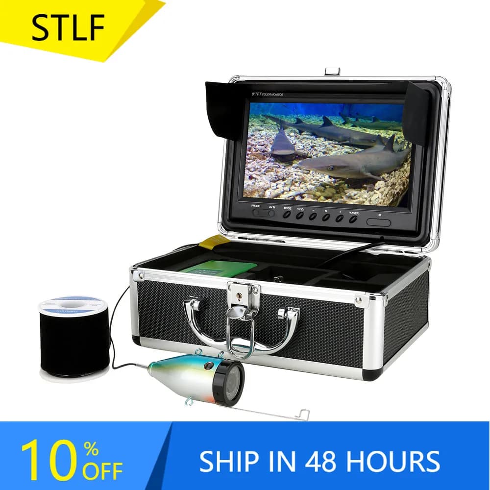 9" Underwater  1080P 30M Cable 15 IR & 15 White LEDs Ice Fishing