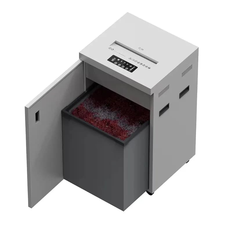 HeavyCross P5 Level Paper Shredder Machine 105L High Capacity Commercial Document Shredding Machine for Office Use