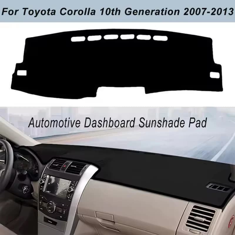 Dashboard Cover Dash Mat For Toyota Corolla 10th Generation 2007-2013 Anti-Glare Non-Slip Sun Shade Interior Protector