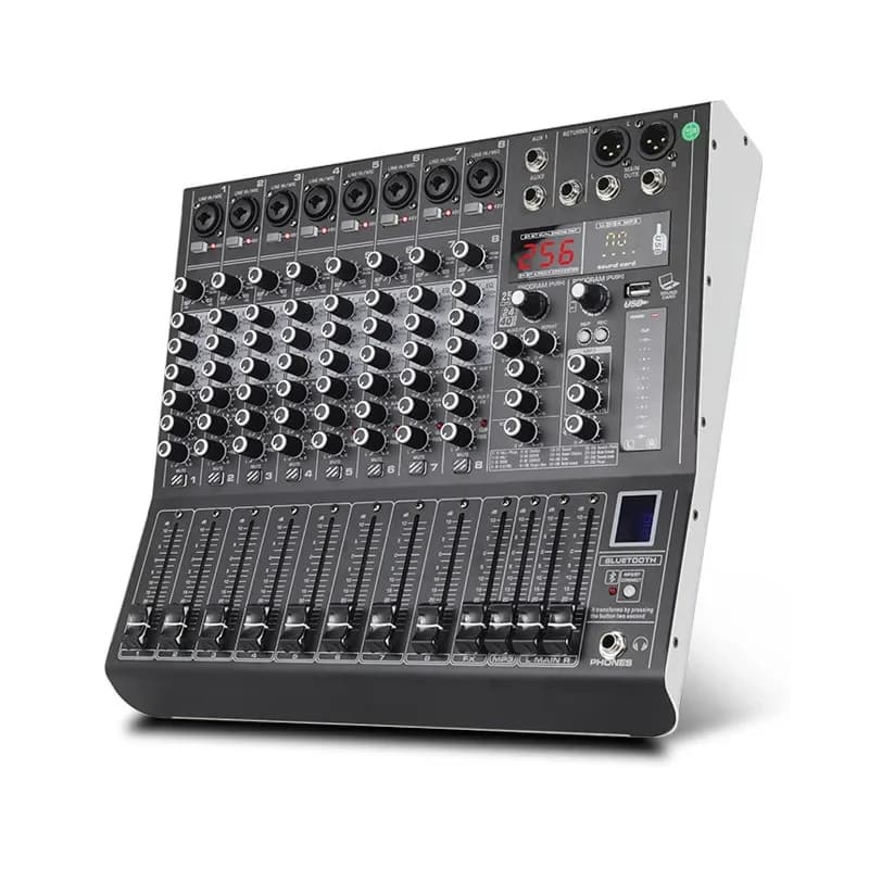 256 DSP effects 8-way mixer USB Bluetooth reverb stage bar performance mixer