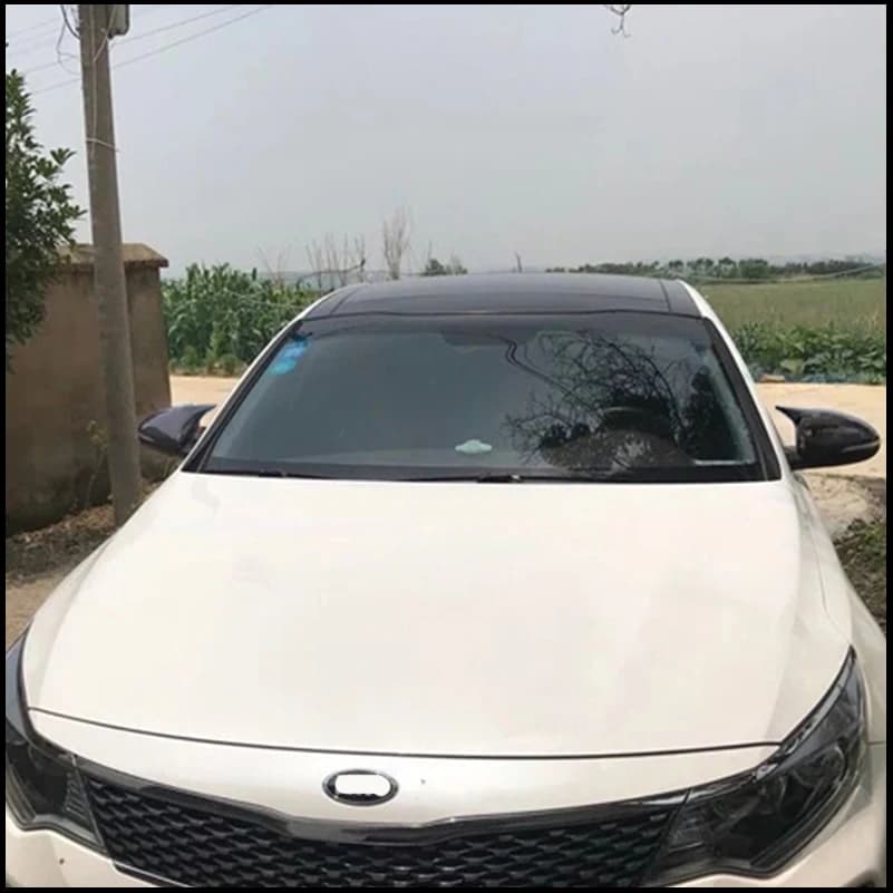 For Kia Optima K5 2016-2019 Exterior Door Side Wing Rearview Mirror Cover Sticker Trim With Horn Car Styling Auto Accessories