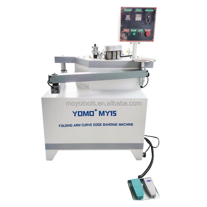 MY15 Woodworker Edge Banding Machine Manual Curved Line Straight Edge Bander Machinery 88 kg Plywood Construction Motor Bearing