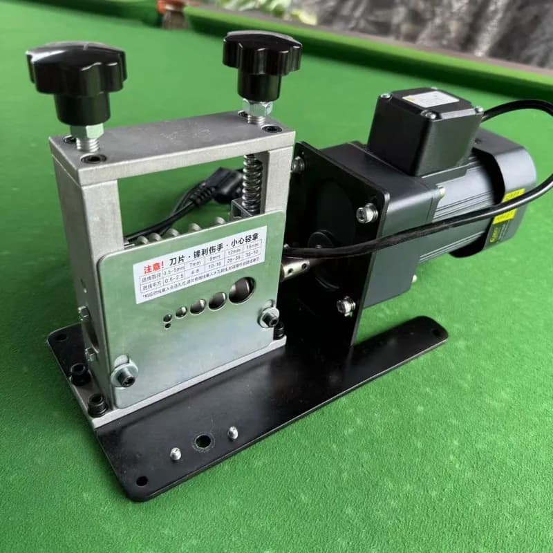 Electric wire stripping machine, applicable to 0.4~ 15 mm straight warp wire